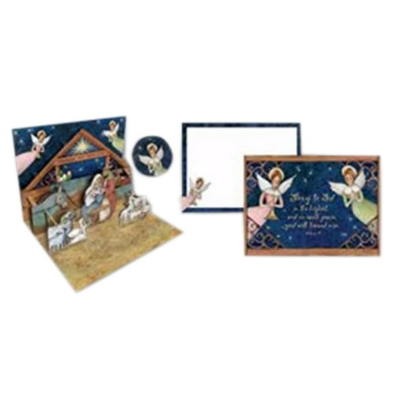 Lang Companies, Nativity 3D Pop-Up Christmas Cards (8 pack) by Susan Winget