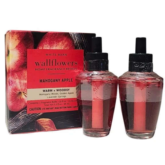 Bath & Body Works Wallflowers Home Fragrance Refills (2 pack) Mahogany Apple 24mL