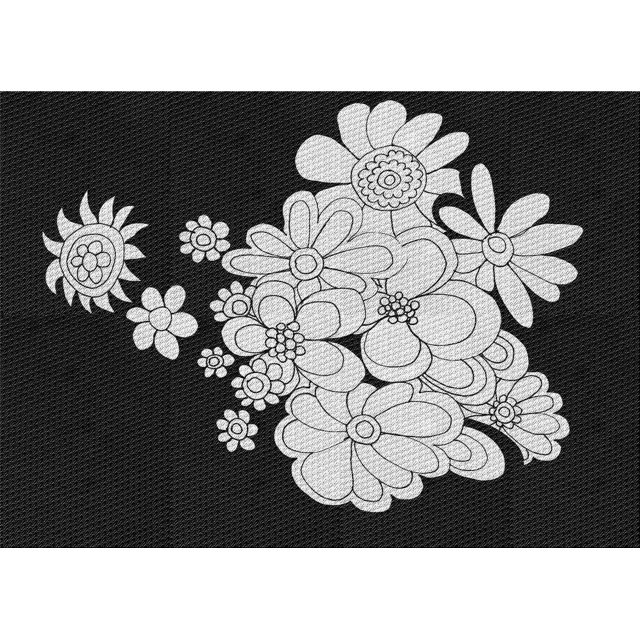 Ahgly Company Tapis d'Intérieur Rectangulaire Transitionnel Noir Nuit Lavable à la Machine, 5 Pieds x 8 Pieds