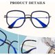 thumbnail image 4 of Gafas anti-azules personalizadas para tiro callejero de moda, hechas de PC y metal, 4 of 6