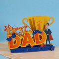 thumbnail image 4 of Super Dad Pop Up Card, 3D Best Dad Greeting Card For Father's Days, Anniversary Card, Birthday Card, Gifts For Father, 4 of 5
