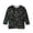 Black B, variant on Toddler Print Tops Sequin 3/4 Sleeve Crew Neck T Shirt Fall Casual School Uniform