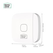 HomeZone Wi-Fi Smart Wireless Window and Door Sensor with App Alerts, White