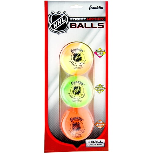 Roller Hockey Balls Pack of 3 Winnwell High Density Street Hockey Balls 