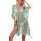 thumbnail image 1 of Lucakuins, pareo de Bikini con estampado a la moda para mujer, Tops transparentes de manga corta calados para la playa, Tops de punto, traje de baño, blusa con protección solar Lucakuins  moda, 1 of 9