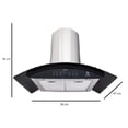 thumbnail image 3 of Combo parrilla SUPRA 5 quemadores en Acero 5Q-EA con campana Cristal Curvo CC-90-AC para pared, 3 of 5