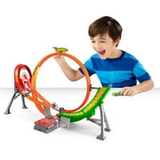 Hot Wheels Action Power Shift Motorized Raceway Track Playset with Booster & 5 Cars in 1:64 Scale