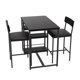 thumbnail image 1 of QinaQin Set de 2 bancos altos modernos para isla de cocina, asiento de 25.5 pulgadas, respaldo, tapizado en piel sintética, estructura metálica y reposapiés para mayor comodidad, 1 of 8