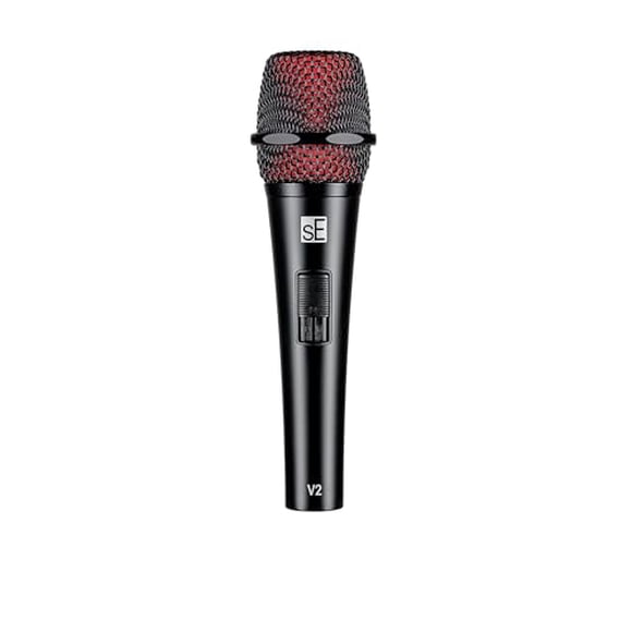 SE Electronics V2-SW Supercardioid Dynamic Handheld Microphone with On/Off Switch, Black