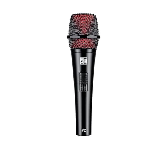 SE Electronics V2-SW Supercardioid Dynamic Handheld Microphone with On/Off Switch, Black