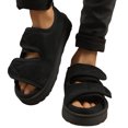 thumbnail image 1 of Zapatos la casa edema sandalias punta abierta sin deslizamiento para pies hinchados (44-45), 1 of 9