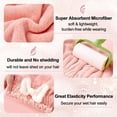 thumbnail image 3 of 4Pcs Super Absorbent Hair Towel Wrap, Microfiber Big Bow Hair Drying Towel Caps with 4 Washing Wristbands, Bowknot Fast Drying Hair Turban Wrap Towel, Soft Quick Drying Cap for Women, Wet Curly Hair, 3 of 7