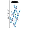 thumbnail image 4 of Solar Hummingbird Wind Chime, Color Changing LED Lights, Solar Powered Outdoor Garden Decor for Patio, Yard, Nighttime Decoration, Waterproof & Weatherproof Design, 4 of 8