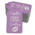 thumbnail image 1 of Inkdotpot Kiss The Miss Goodbye Bridal Shower Bottle Tag Real Silver Foil Favor Hang Tags 50 Pack, 1 of 6