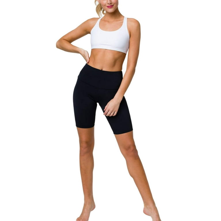 Onzie High Rise Bike Shorts 2225 XS Leo and Black Walmart