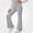 Gray, variant on WAVSUF Girls Flare Pants Stretchy Side Pockets Elastic High Waist Fall Dance Casual Bottoms Purple 7-8