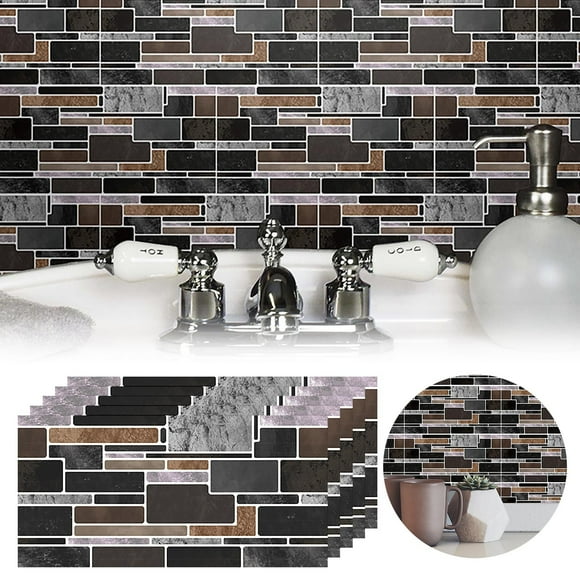Prime SHISHIan 3D Bright Film Tile Stickers Diy Self Adhesive Wall Stickers Black,Disco Ball Classroom Decor,Christmas Decorations,Wallpaper Peel And Stick,Peel And Stick Backsplash