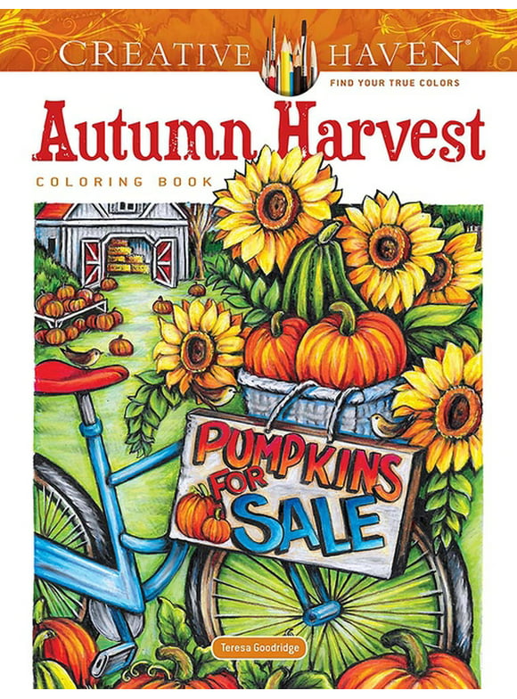 Adult Coloring Books: Seasons: Creative Haven Autumn Harvest Coloring Book (Paperback)