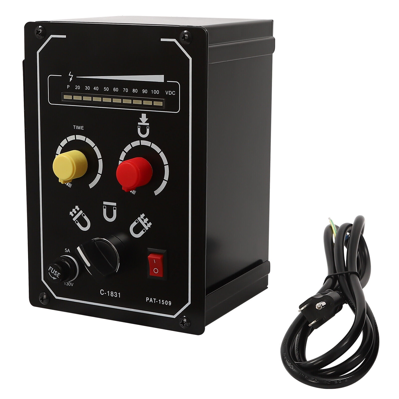 Electro Magnetic Chuck Controller 0-100V 5A DC Magnetic Force Adjustable 110V
