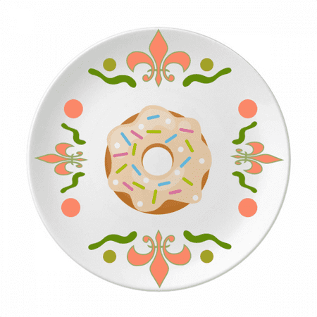 

Green Dessert Sweet Food Flower Ceramics Plate Tableware Dinner Dish