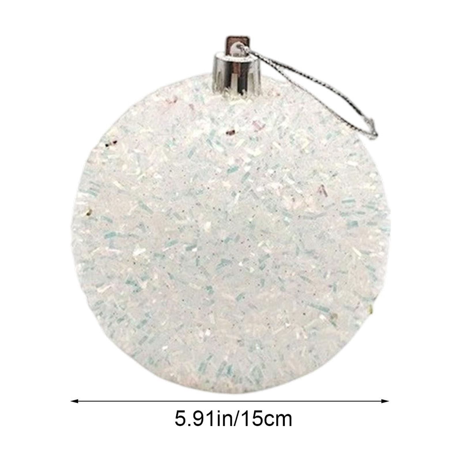 Sparkly Large Christmas Ornament, 5.91 Inch Glittered Sphere With ...