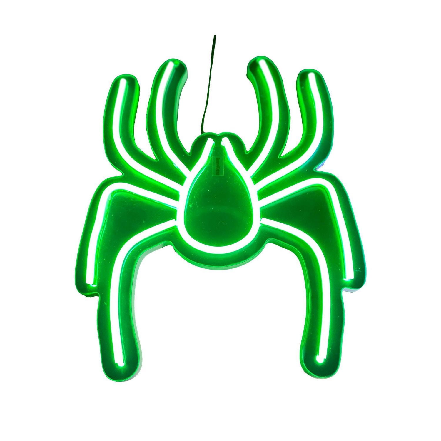 Mirror LED Neon-Style Lighted Spider Wall Décor - 12 inches