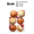 thumbnail image 3 of Juego de 6 bolas de jengibre para árbol de Navidad de 8 cm, diseño de hombrecito de jengibre, galletas de dibujos animados, bolas de Navidad, adornos colgantes, decoraciones para fiestas navideñas en, 3 of 5