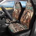 thumbnail image 2 of Jeiento Southwest Aztec Horse Car Seat Covers Breathable Front Seat Covers Easy Installation Interior Auto Accessories Universal Fit Most Cars SUV, 2 of 7