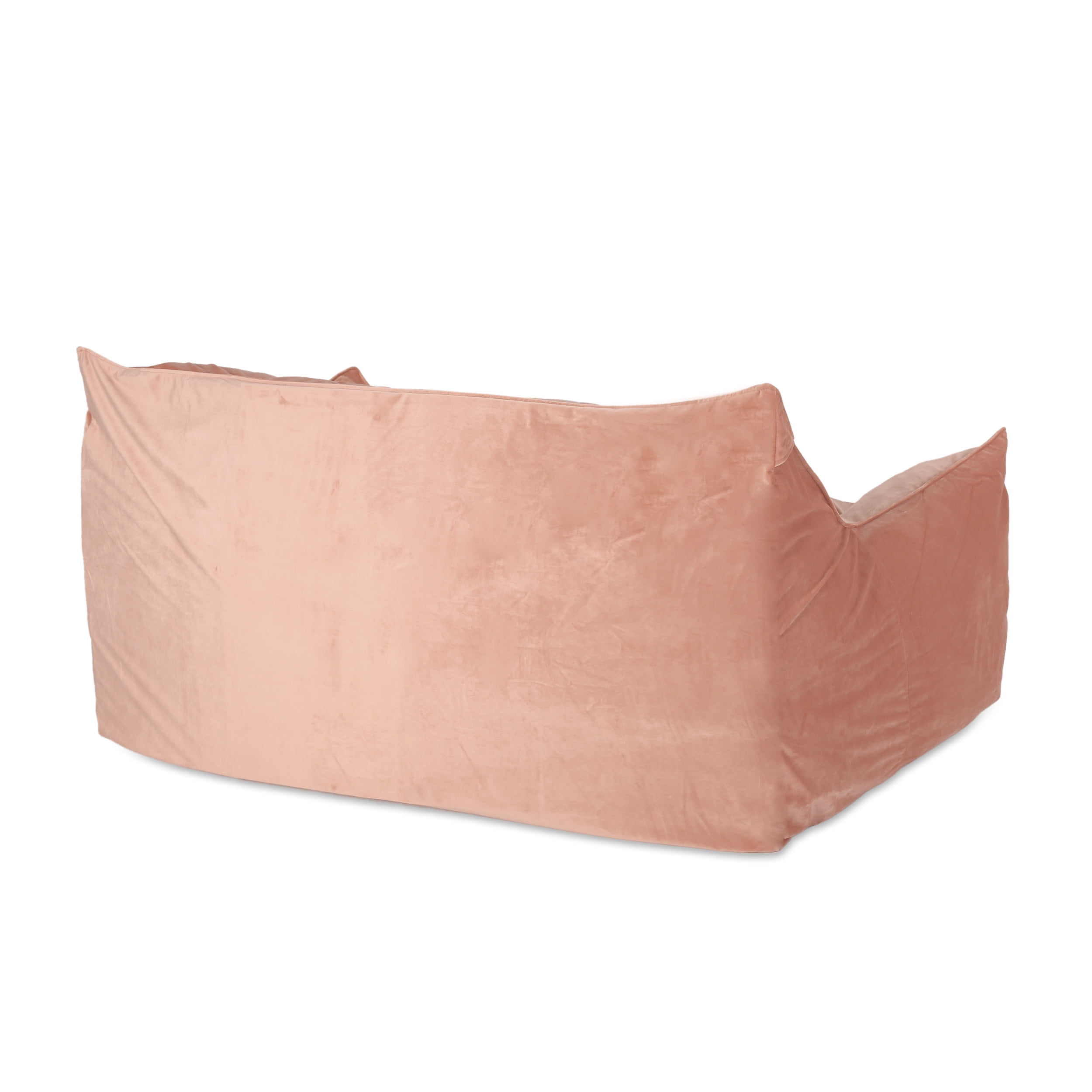 Noble House Pickerel Velveteen Bean Bag Chair, Pink