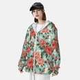 thumbnail image 5 of Xecao Rose Flowers for Sun Shirt-A lightweight, hoodie-style long-sleeve UV protection garment designed for other outdoor activities., 5 of 9