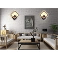 thumbnail image 3 of Lámpara de pared LED cuadrada para interiores Yafido, 12 W, luz blanca cálida, 3000 K, moderna, para escaleras, dormitorios, salas de estar, pasillos, color negro, 3 of 6