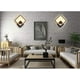 thumbnail image 3 of Lámpara de pared LED cuadrada para interiores Yafido, 12 W, luz blanca cálida, 3000 K, moderna, para escaleras, dormitorios, salas de estar, pasillos, color negro, 3 of 6