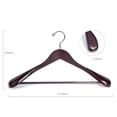 thumbnail image 2 of Suit Hangers Nature Smile Luxury, madera de caoba, paquete de 12, 2 of 8