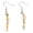 Citrine - Natural Warm Golden Yellow Crystal-, variant on Bohemian Natural Irregular Lapis Lazuli Crushed Stone Dangle Earrings for Women, Handmade Lightweight Silver Tone Fish Hook Drop Earrings, Fashion Boho Jewelry for Daily Wear Beach Vacation Gift