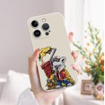 thumbnail image 2 of ¡Exprese su estilo único con esta peculiar funda para teléfono plateada mate con estampado gráfico para iPhone15 Pro Max 14 13 12 Pro 11!, 2 of 4