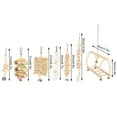 thumbnail image 4 of Juego De Juguetes Para Loros Con Puente De Madera, Cascabeles Colgantes Juego De Juguetes Para Loros, Para Pájaros Ccdes Otros, 4 of 8