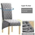 thumbnail image 4 of XL Stretch Chair Covers,Large Dining Room Chair Slipcovers Universal Removable Washable Non-slip Jacquard Chair Protector for Hotel Banquet Wedding-2 Pcs-I, 4 of 8