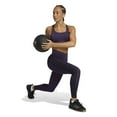 thumbnail image 3 of Women's adidas Powerreact Essentials 3-Stripes Medium Support Bra Color: Navy Size: MEDIUM, 3 of 4
