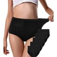 thumbnail image 1 of YAZI  Womens Underwear, Soft Cotton High Waist Breathable Solid Color Briefs Panties for Women, 1 of 12