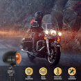 thumbnail image 2 of 4pcs Black Motorcycle Turn Signal Indicator Lamp Light Moto Blinker Light For Chopper Bobber, 2 of 5