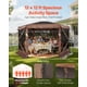 thumbnail image 2 of Carpa plegable VEVOR tipo cenador, 3,6 x 3,6 m, carpa de camping grande de 6 lados con techo desmontable y bolsa de transporte, refugio solar con mosquitera para 8-10 personas, color marrón., 2 of 9