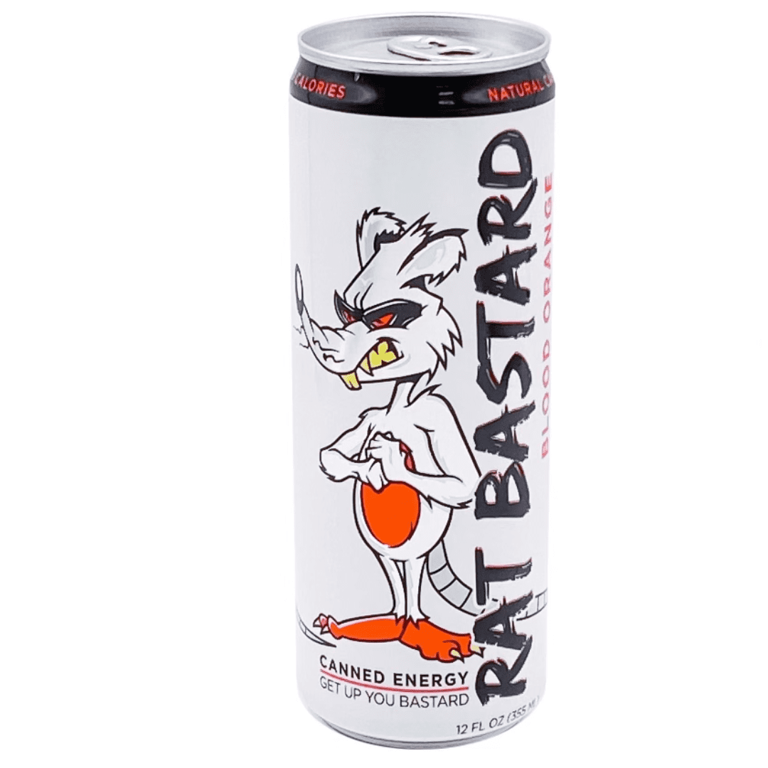 RAT BASTARD Energy Drink SugarFree Caffeinated Beverage Infused with