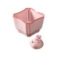 thumbnail image 1 of Pink Ceramic Ornament, Internet Famous Bubble Fish Pet Tea Bowl, 1 of 8