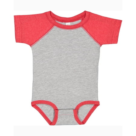 

Rabbit Skins Infant Baseball Fine Jersey Bodysuit - RS4430