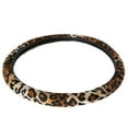thumbnail image 2 of BDK MTSW903LEP Leopard Wild WheelSkin Plush Steering Wheel Cover, 2 of 3