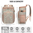 thumbnail image 2 of Colorful Paisley Pattern Insulated Backpack Cooler, Waterproof & Leak Proof, High-Performance Insulation, Perfect for Travel, Camping, and Outdoor Activities, 2 of 6