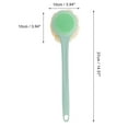 thumbnail image 4 of Unique Bargains 1pc Long Handle Double Sided Bath Brush Back Scrubber Green, 4 of 6