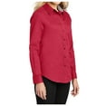 thumbnail image 4 of Yellow Rooster Womens Long Sleeve Easy Care Shirt Red/Light Stone 5XL, 4 of 6