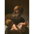 thumbnail image 3 of Petr Brandl 11x14 Black Modern Framed Museum Art Print Titled - Simeon with Infant Jesus (1725), 3 of 5