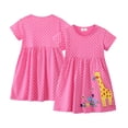 thumbnail image 2 of AJZIOJIRO Robe Princesse pour Filles Tout-Petits, Robe à Pois Adorable, Robe d'Été Simple et Ample pour Enfants, 2 of 9